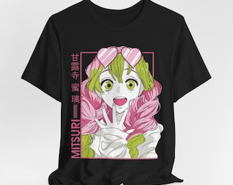 Mitsuri Kanroji Anime Tee, Hashira Shirt, Manga Fan Geschenk
