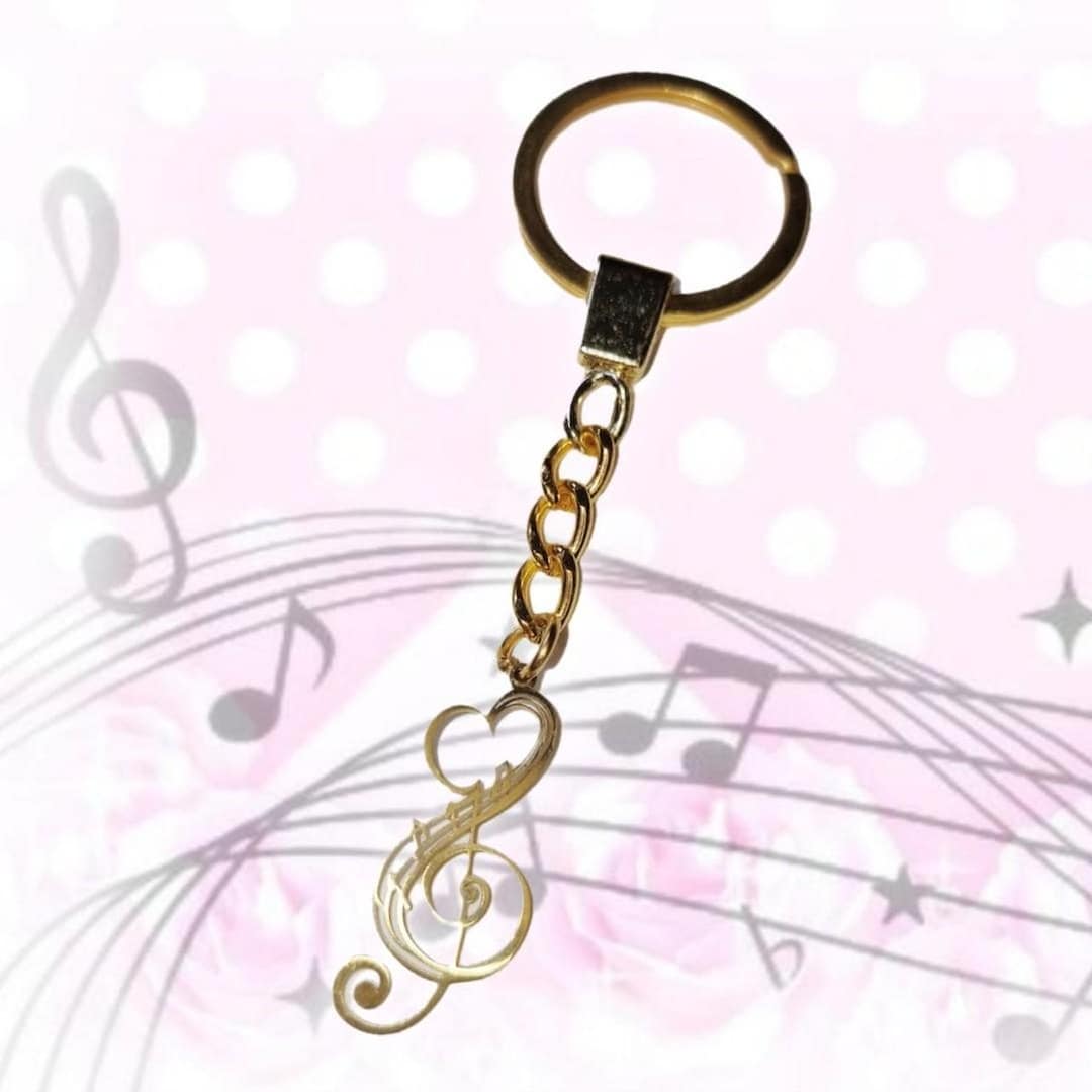 Key Ring Note Music Note Mcbling Trashycore Y2K Gyaru Keyring - Etsy Australia