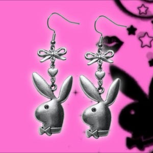 Playboy Bunny Y2K Mcbling Gyaru Earrings