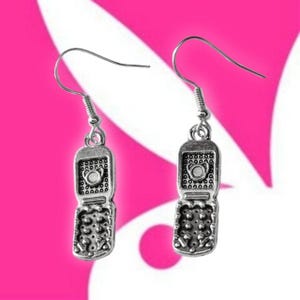 Flip Phone Y2K Mcbling Trashycore Earrings