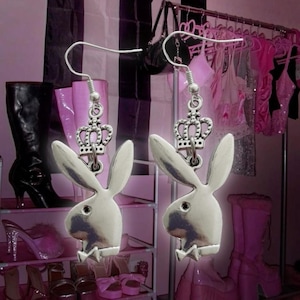 Playboy Bunny Y2K Mcbling Gyaru Earrings