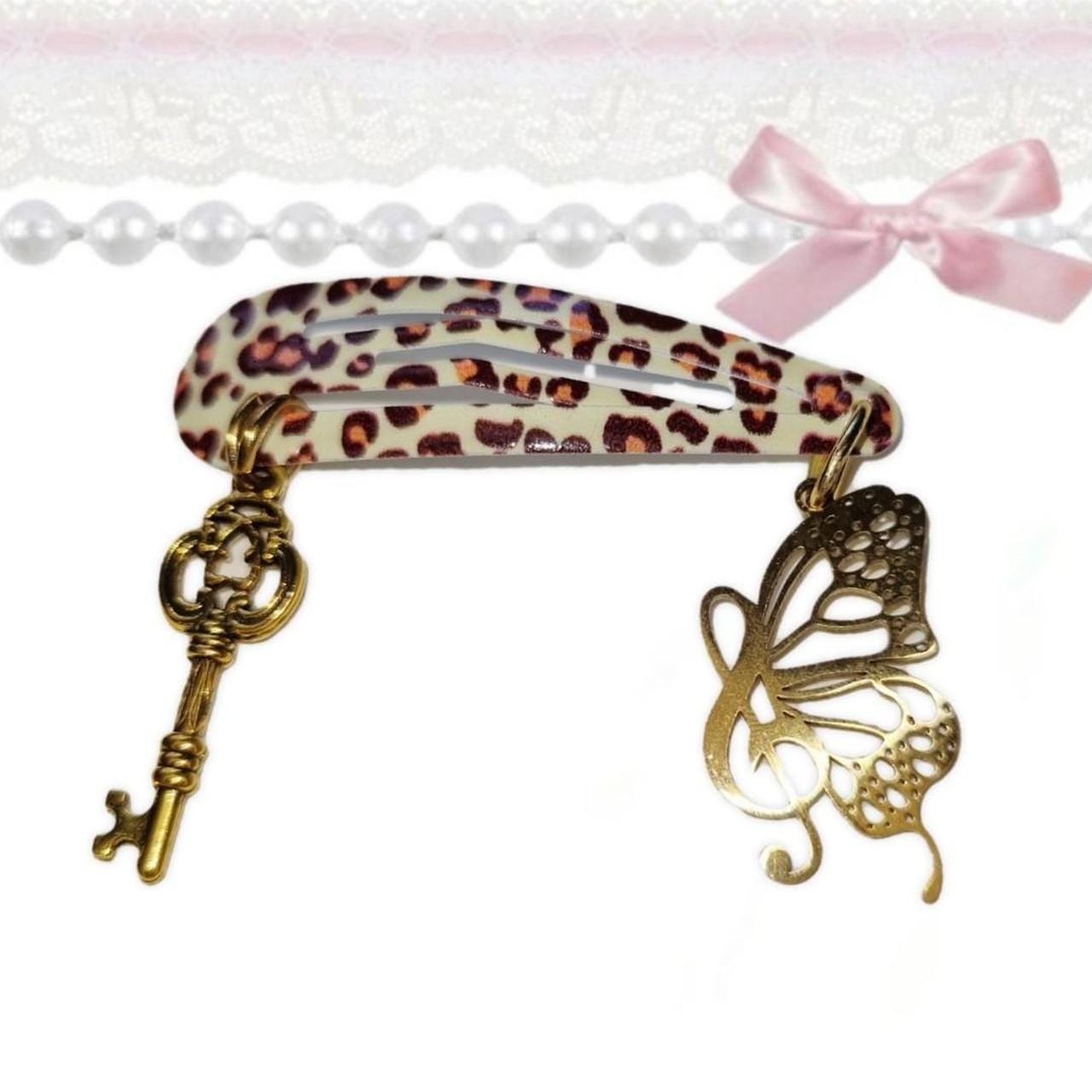 Y2K 2000s mcbling 90s mixed bundle of glitter star leopard hair accessories 2 Star Pastel Glitter 90s Y2k 2000S Hair Clips Mixed Combo  main image 2