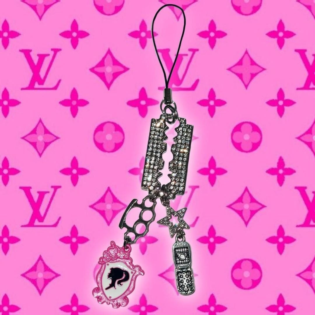 Razor Y2k Mcbling Gyaru Trashycore Phone Charm - Etsy