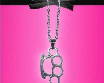 Knuckle Mcbling Trashycore Y2K Necklace