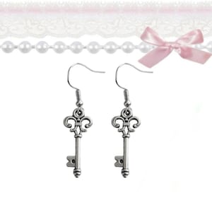 Fairycore Key Charm Coquette Mcbling Gyaru Earrings