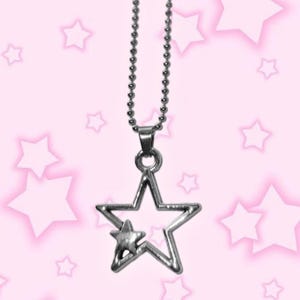 Gyaru Y2K Mcbling Star Necklace