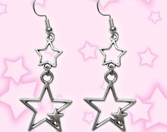 Y2K Mcbling Gyaru Star Earrings