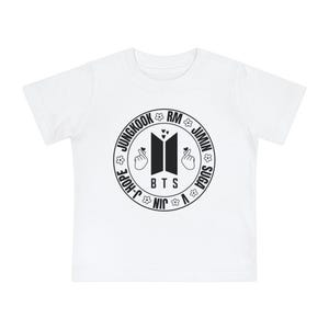 BTS Baby T-Shirt, süßes Kinder T-Shirt, BTS Merchandise, Baby Bekleidung, K-Pop Geschenk für Kinder, Kurzarm Shirt