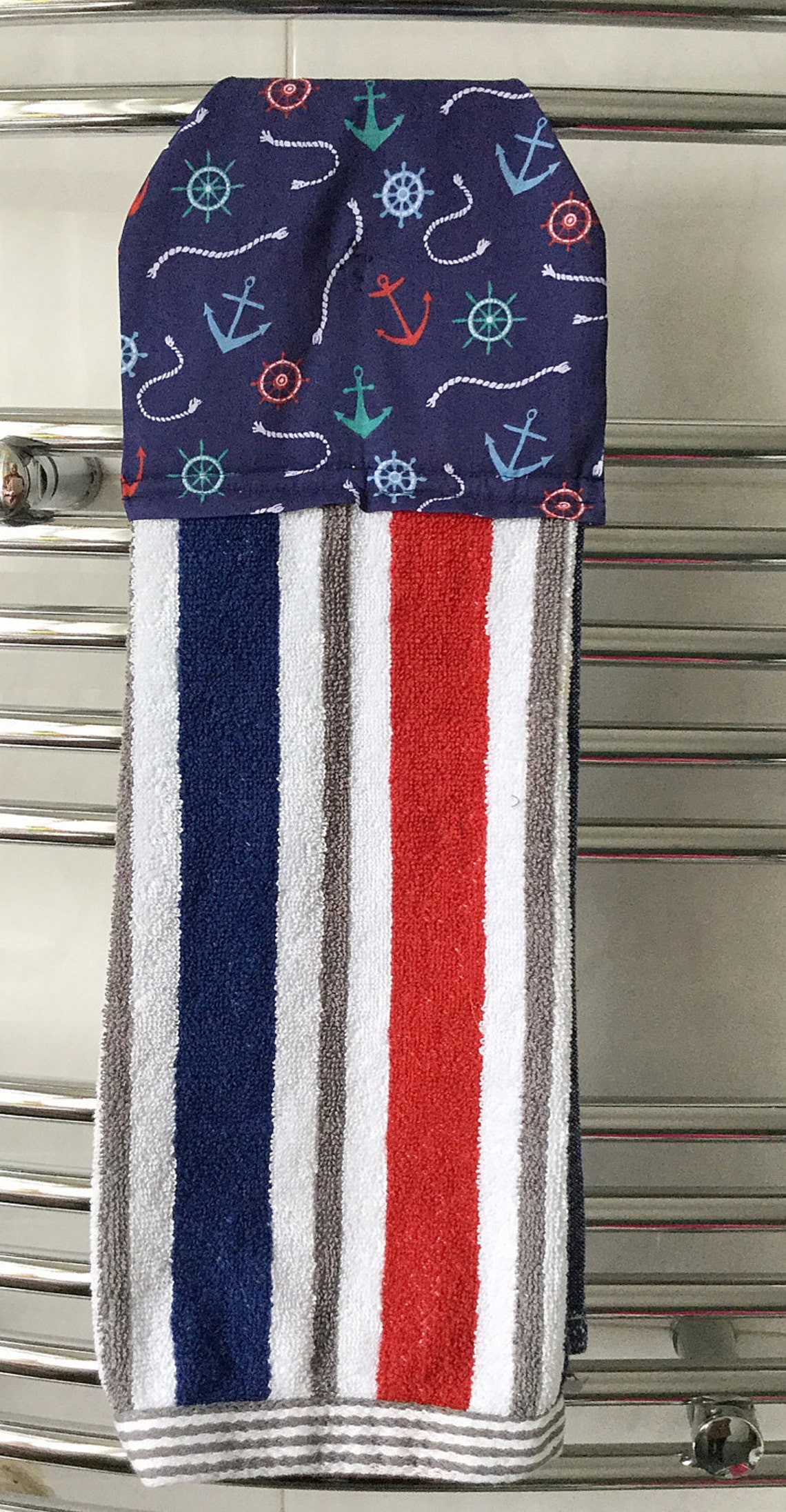 Lovely Personalised Nautical Themed Hanging Hand Towel With Etsy UK