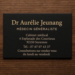Cartes de visite personnalisées – Dorure recto/verso – Papier épais de qualité – Design sur mesure