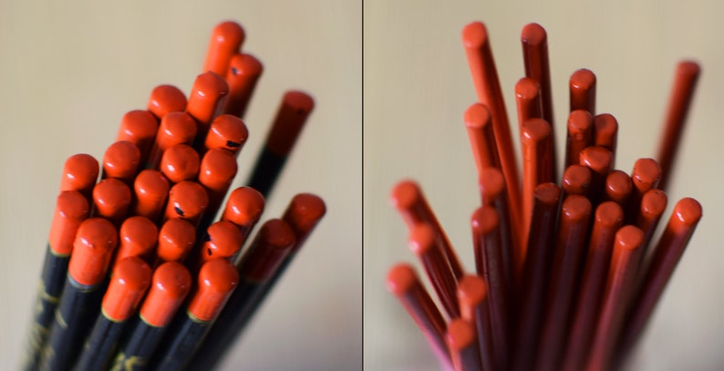 Vintage Chopsticks Chinese Lacquer Red Black Chinoiserie image 9