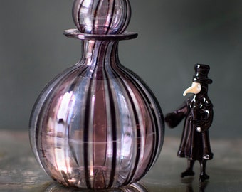 ヴィンテージ ベネチアン ムラーノ アート 吹きガラス 香水瓶 | 吹き