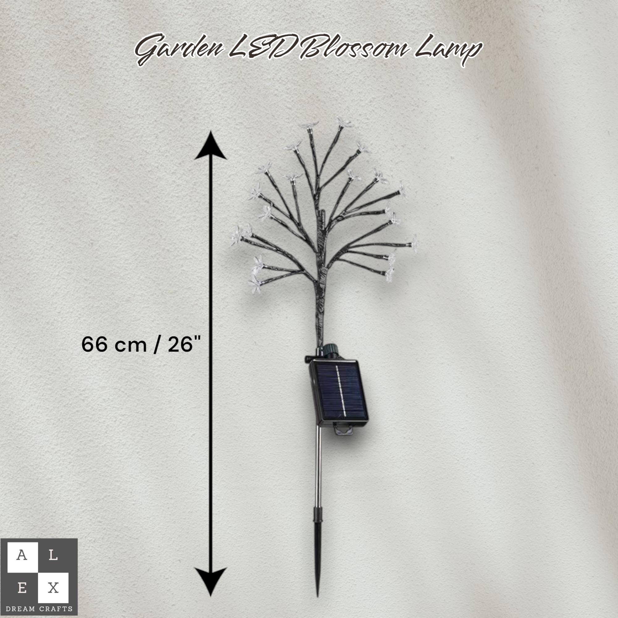 Solar Flower Tree Light – Waterproof Outdoor LED Garden Lamp | Blossom Fairy Yard Light | Patio, Pathway, Balcony & Landscape Decor | gift