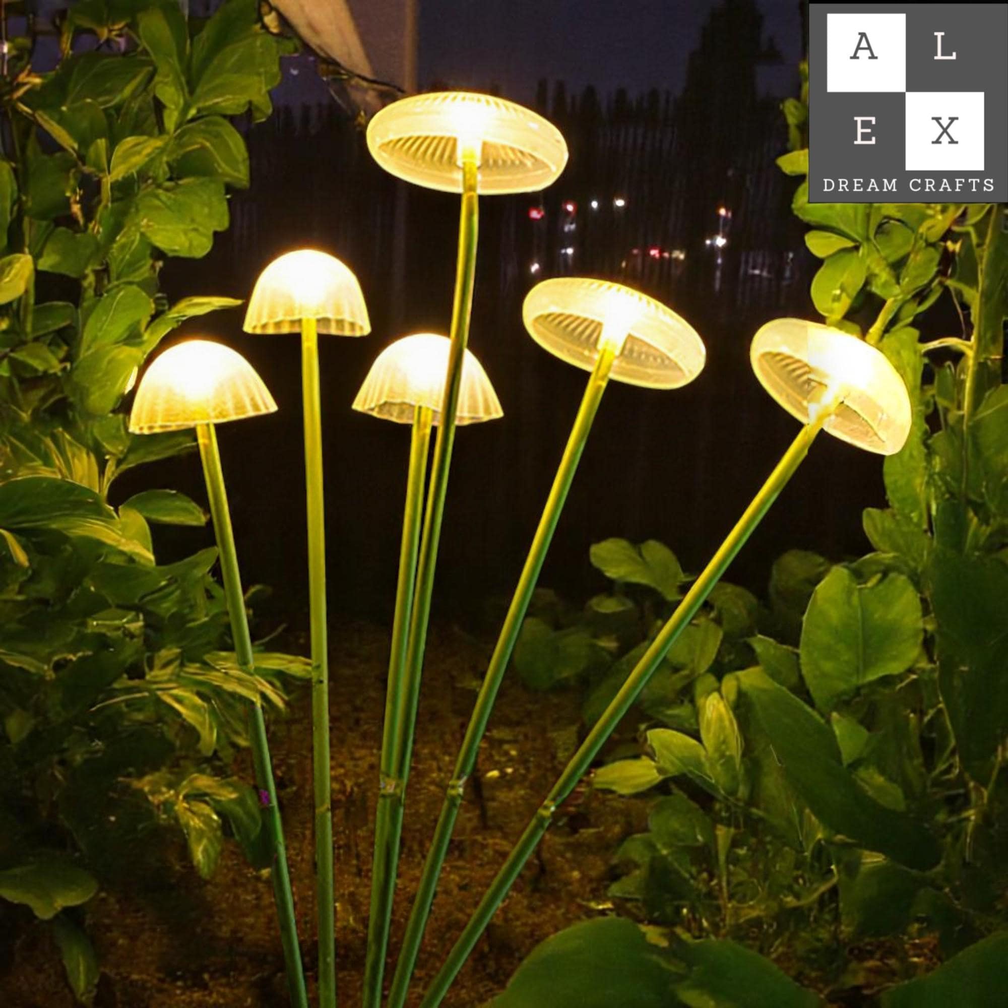 Solar Jellyfish Mushroom Lights for Garden, Warm White LED Outdoor Stake Lights Waterproof Decorative Lamps Yard, Patio, Landscape, Pathway