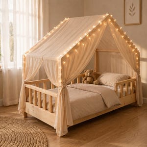 Montessori House Bed DIY Plan | Single bed size