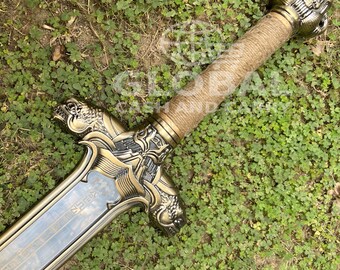 Handmade Conan Atlantean Sword: Full Tang Replica - Carbon Steel