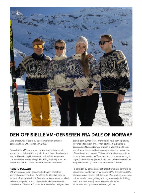 The Authentic Traditional Norwegian WORLD CHAMPIONSHIP SWEATER