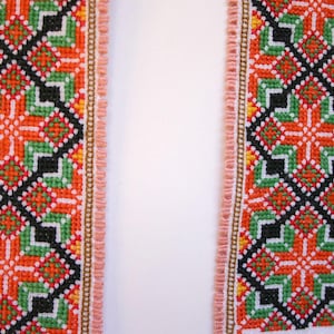 Bunad Norwegian Traditional Folk Costume Handmade Telemark embroidery linen set cross stitch embroidery parts for traditional shirt