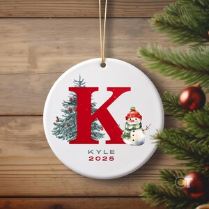 Personalized Ceramic Christmas Ornament: Custom Photo Keepsake