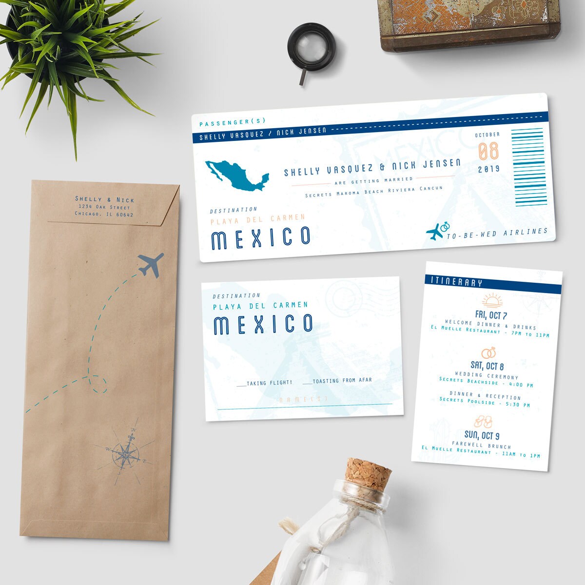 Destination Wedding Invitation Suite 2