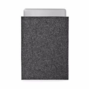 MacBook Pro 14 inch case (NEW 2024) MacBook Pro 14 16 inch case charcoal wool felt portrait design sustainable