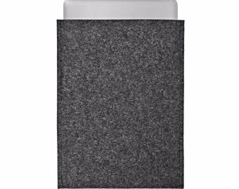 MacBook Pro 14 16 inch case eco wool felt fitted sleeve portrait design sustainable