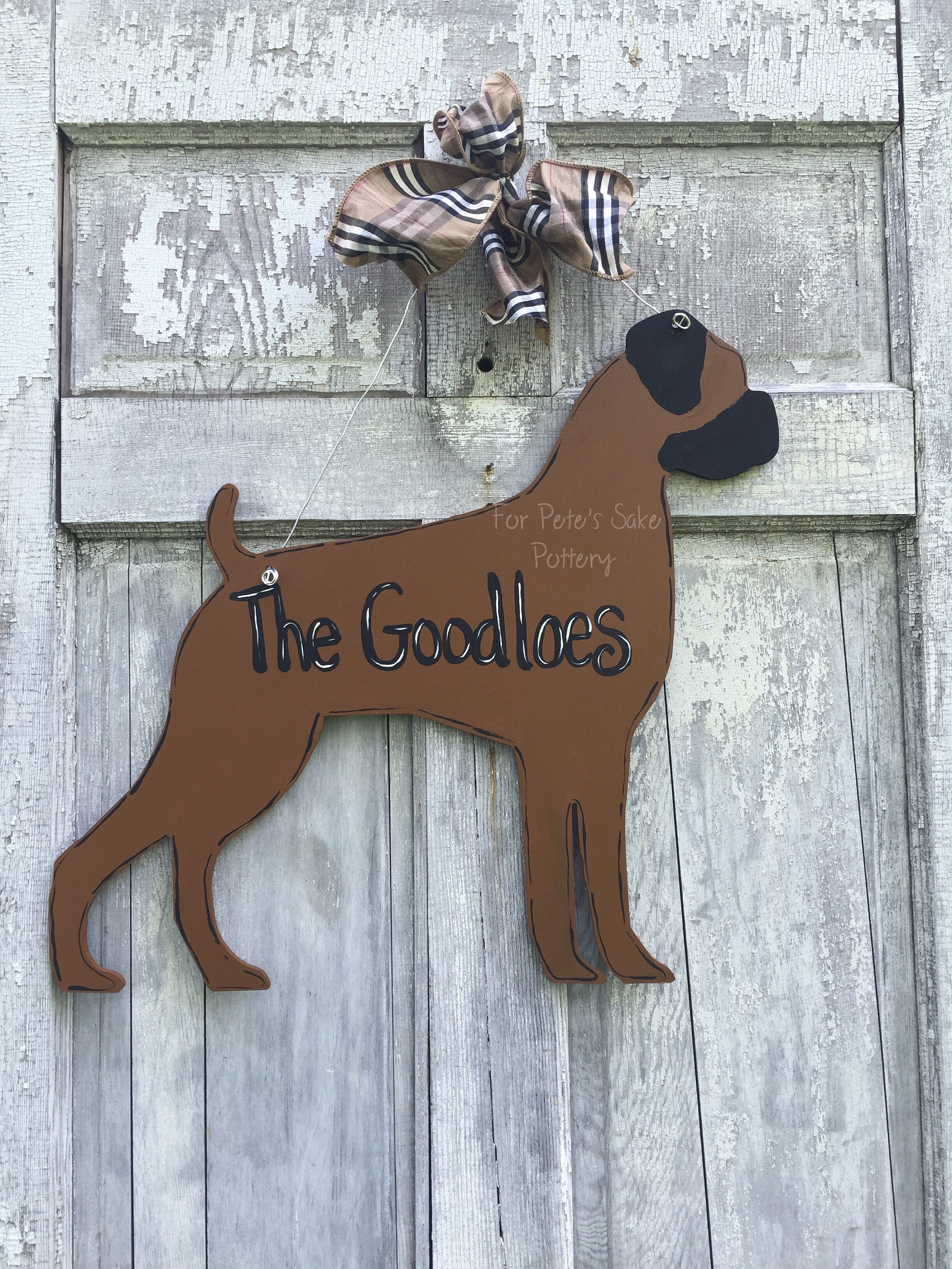 Custom Dog Door hanger Pet door hanger Wood Dog door hanger Etsy