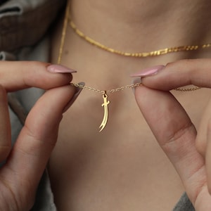 Copper Sword Necklace: Dagger Pendant, Warrior Jewelry, Gothic Blade Necklace