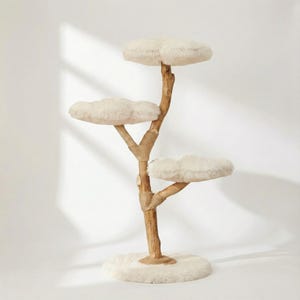 Driftwood Cat Tree 140cm | One-of-a-Kind Natural Branch Cat Tower | Modern Wooden Cat Furniture | Canopée by FéliNature