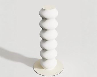 Minimalist Wave Cat Scratching Post | Modern Design Cat Scratcher | Decorative Cat Furniture | Black White or Bicolor | Aesthetic Home Decor