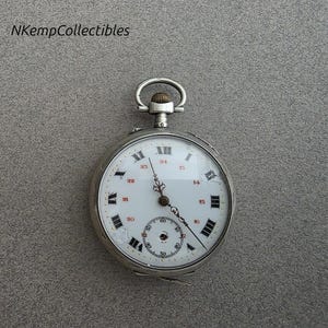Antique sterling silver pocket watch restoration project 1900
