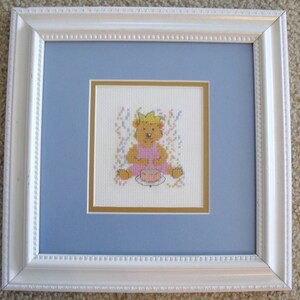 Birthday Bear Cross Stitch