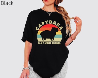 Capybara Spirit Animal Shirt: Funny Graphic Tee, Animal Lover Gift