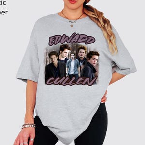 Edward Cullen Unisex Oversized Boxy Shirt Robert Pattinson Crewneck Sweatshirt Twilight Shirt Twilight Saga Hoodie Twilight Fan Gift Sweater