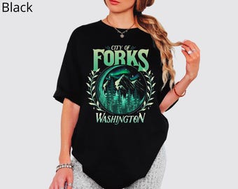 Camiseta unisex de Forks: Ciudad Crepuscular, Forks, Washington
