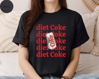 Komfortfarben Diet Coke Graphic Tee: Lustiges Soda Lover Shirt