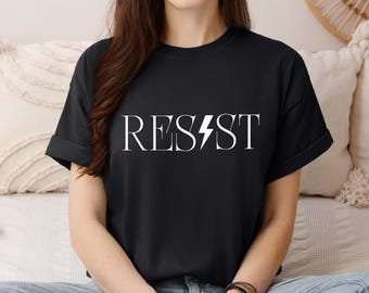 Camiseta Feminist Resist: Camiseta, moletom com capuz e moletom pelos direitos das mulheres