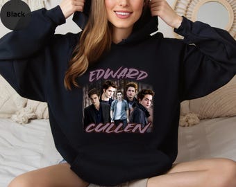 Edward Cullen Hoodie Robert Pattinson Rundhals-Sweatshirt Twilight Shirt Twilight Saga Unisex Oversized Boxy Shirt Twilight Fan Geschenk Pullover