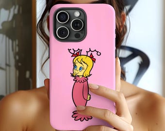 Funda para teléfono Cindy Lou Who, bonita funda para iPhone 17, 16 y 15, Samsung S25, S24 y S23, Google Pixel 9, 8 y 7, divertida y resistente con MagSafe.