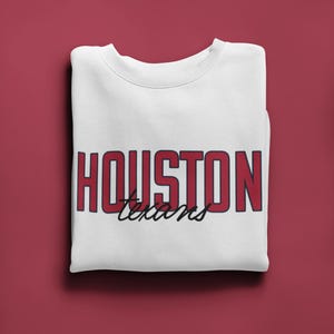 Comfy Houston Texans Sweatshirt | Game Day Outfit - Vintage Crewneck