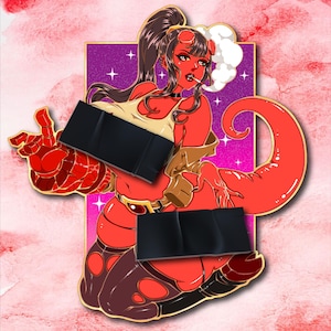 Waifu Edition anime pin – Fem!Husbando Genderbend emaille pin met ecchi details en softcore edge-361