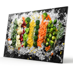 Abstract Tempered Glass Wall Art: Extra Large Colorful Design