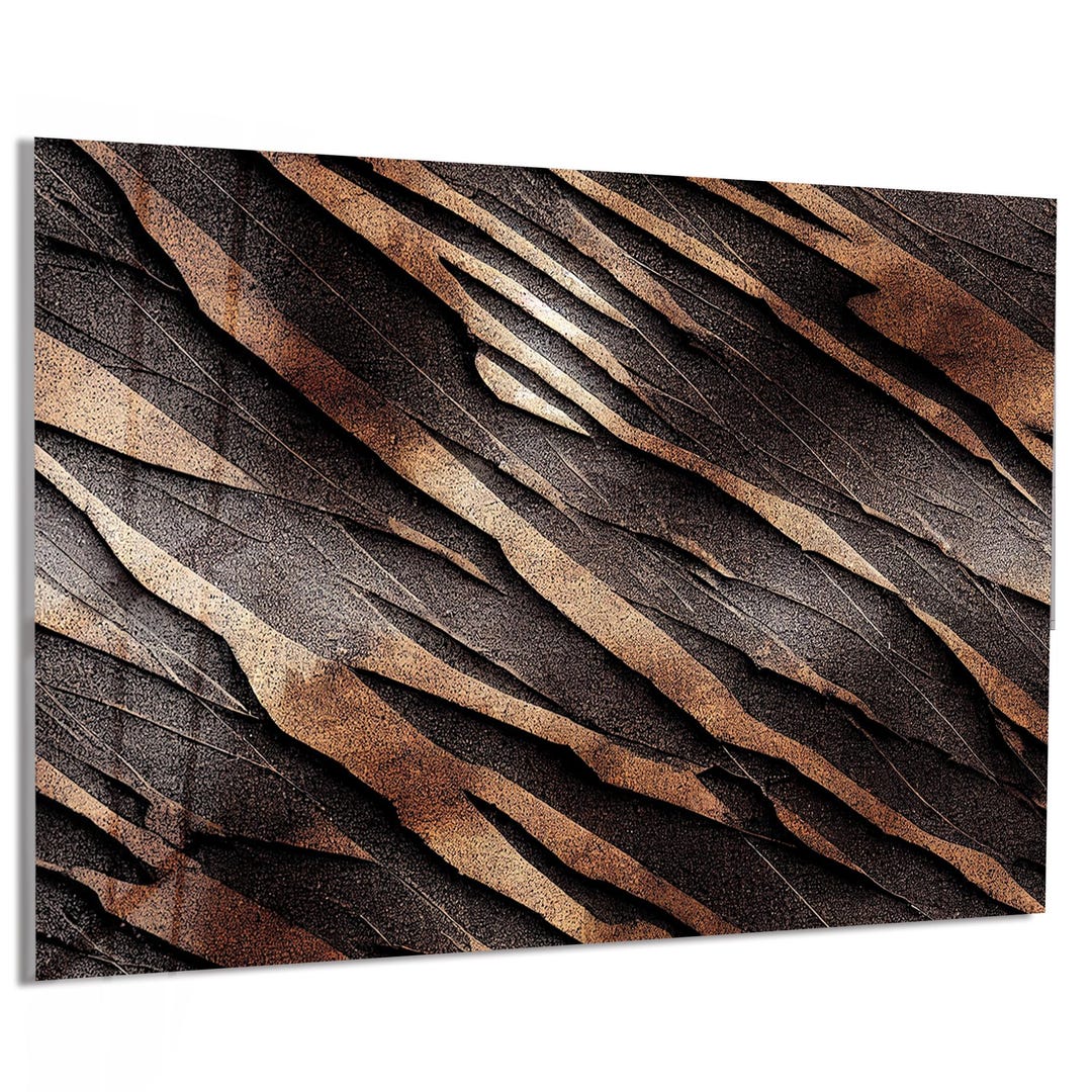 Photo inspiration: Gallery Detail: Bronze Black Abstract Textured Glass Wall Art