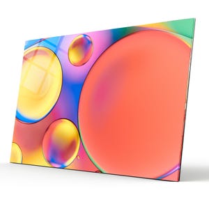 Colorful Tempered Glass Wall Art Abstarct- Office Gift-Home Gift- Extra Large Wall Art - Home decor idea - Colorful Paints Design