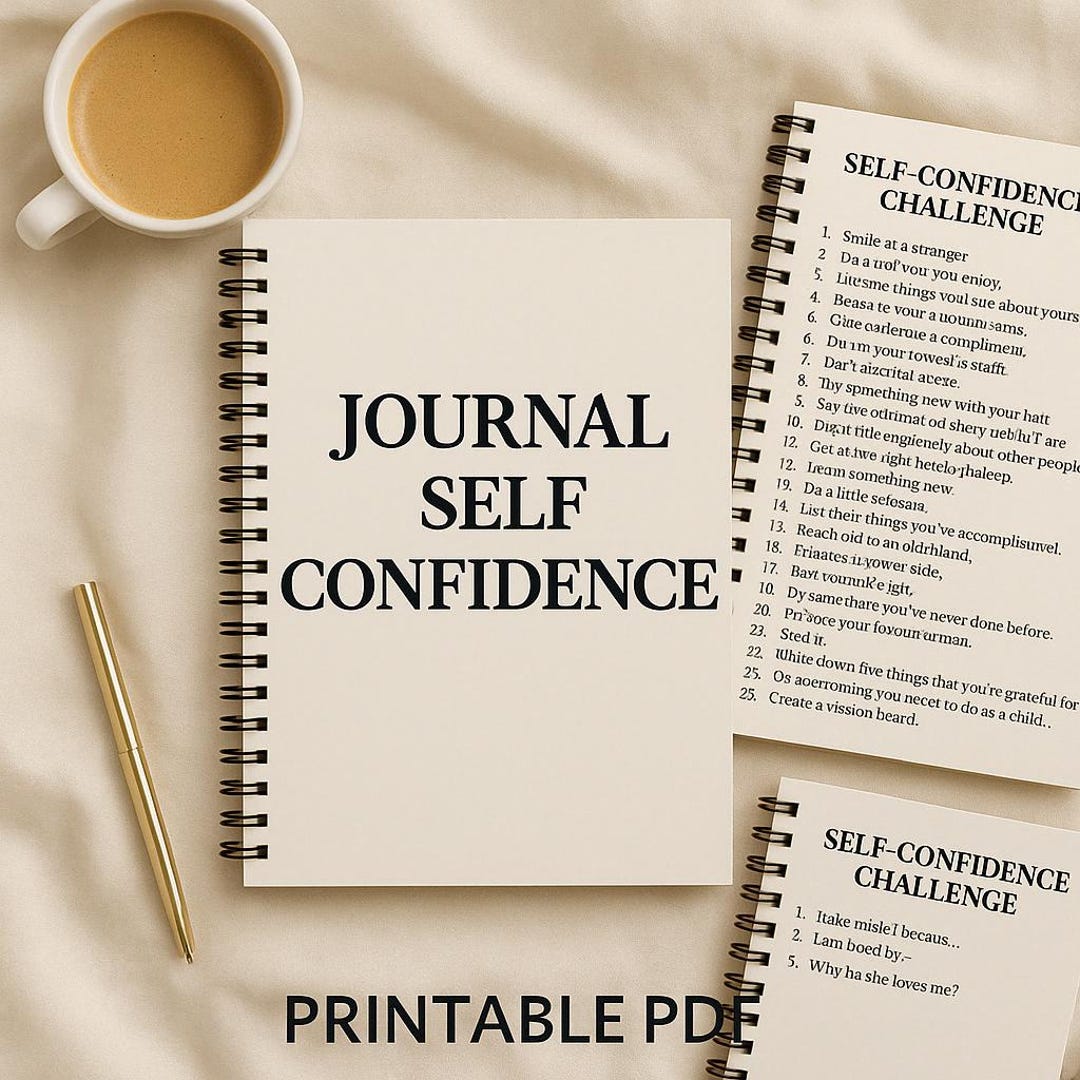 Self Confidence Planner – Printable Journal | Self-esteem Workbook ...