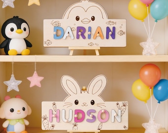 Rompecabezas personalizado con el nombre del bebé, tablero de actividades para niños, juguete de aprendizaje temprano para bebés, regalo de cumpleaños personalizado, regalo para el primer cumpleaños de una niña, regalo para un año
