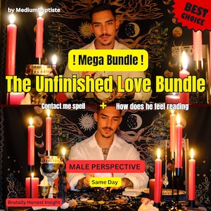 The Unfinished Love Bundle | communication spell | text me spell | call me spell | love communication spell | contact ritual | her thoughts