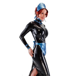 Governess Maid&#39;s Latex Uniform Dress - Standard Sizes & Bespoke. See &#39;Add Your Personalisation&#39; for Bespoke Requirements