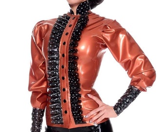 Bossy Boo latex Blouse - Standard Sizes & Bespoke. See 'Add Your Personalisation' for Bespoke Requirements