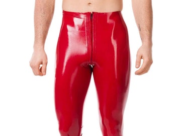 Men's Deluxe Latex Tights with Two Way Zip - Standard Sizes & Bespoke. See 'Add Your Personalisation' for Bespoke Requirements